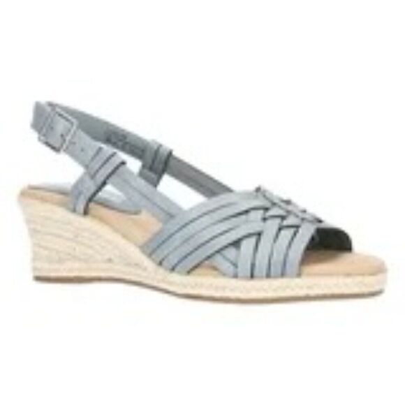 Easy Street Shoes - Easy Street Ora Espadrille Sandals- Denim Blue- Size 10 M- NWOB